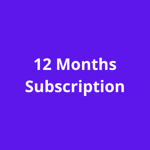 12 Months Subscription