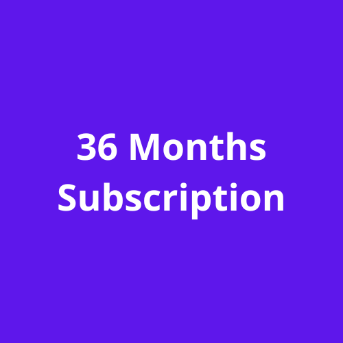 36 Months Subscription